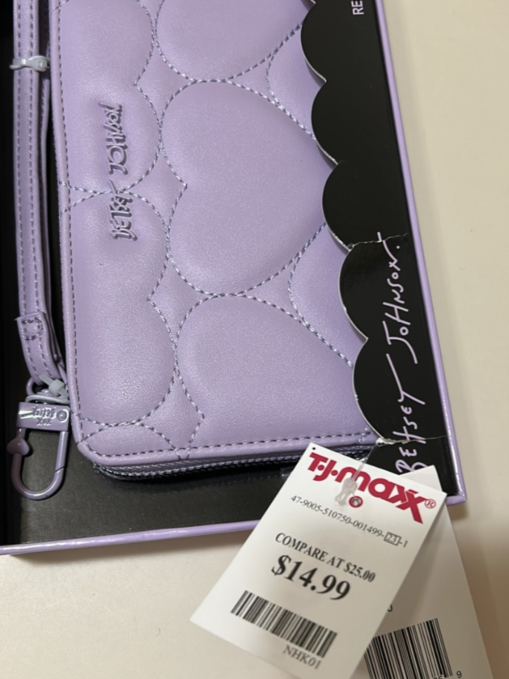 Betsey Johnson Wallet with Removable Wristlet Purple - Picture 2 of 3